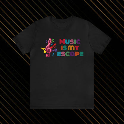 Music Is My Escape Jersey Short Sleeve Tee